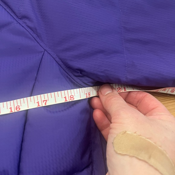 Vivid purple Columbia down Omni-heat jacket-small- removable hood- removable fur - Picture 13 of 14